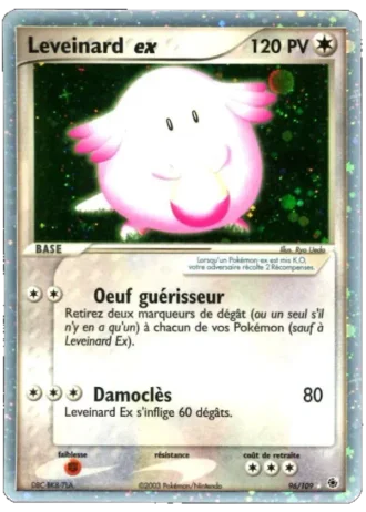 Leveinard ex #96/109 — EX Rubis & Saphir