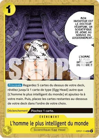 L'homme le plus intelligent du monde (OP07-114) (Pirate Foil) — ONE PIECE CARD THE BEST vol.2 (PRB02)