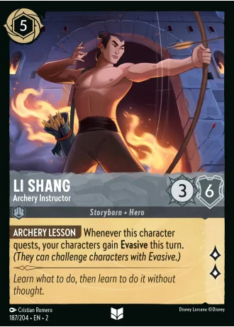 Li Shang - Archery Instructor #187/204 — Rise of the Floodborn