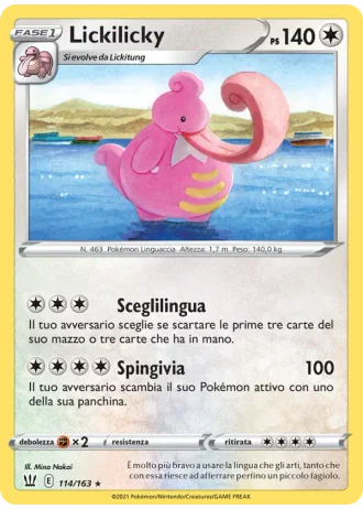 Lickilicky #114 — Stili di Lotta