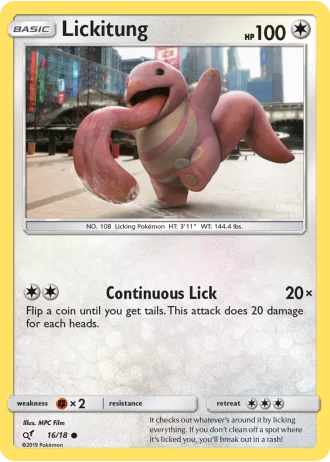Lickitung #16/18 — Detective Pikachu