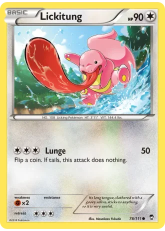 Lickitung #78/111 — Furious Fists