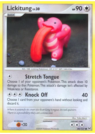 Lickitung #80/127 — Platino