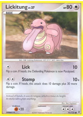 Lickitung #91/132 — Prodigi Segreti