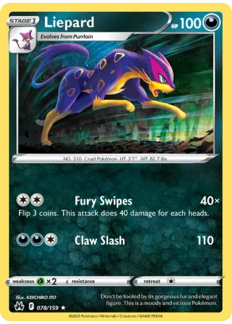 Liepard #078 — Crown Zenith