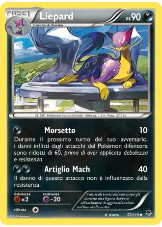 Liepard #57/119 — Forze Spettrali
