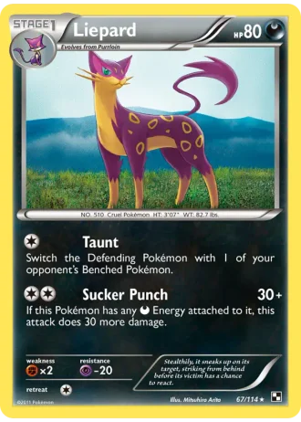 Liepard #67/114 — Black & White