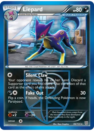 Liepard #84/135 — Plasma Storm