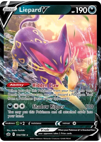 Liepard V #104/198 — Chilling Reign