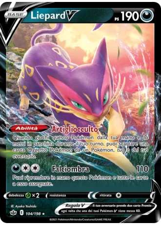 Liepard V #104/198 — Regno Glaciale