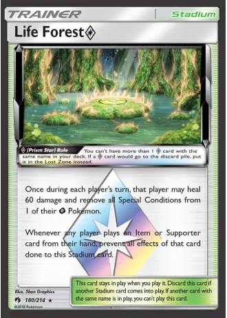 Life Forest Prism Star #180/214 — Lost Thunder