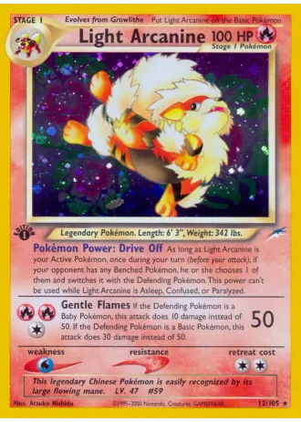 Light Arcanine #12 — Neo Destiny