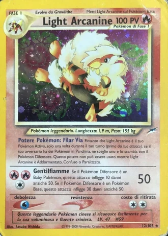 Light Arcanine #12/105 — Neo Destiny