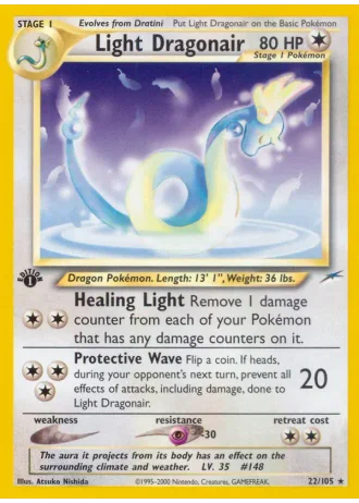 Light Dragonair (1st Edition) #22 — Neo Destiny (1st Edition)