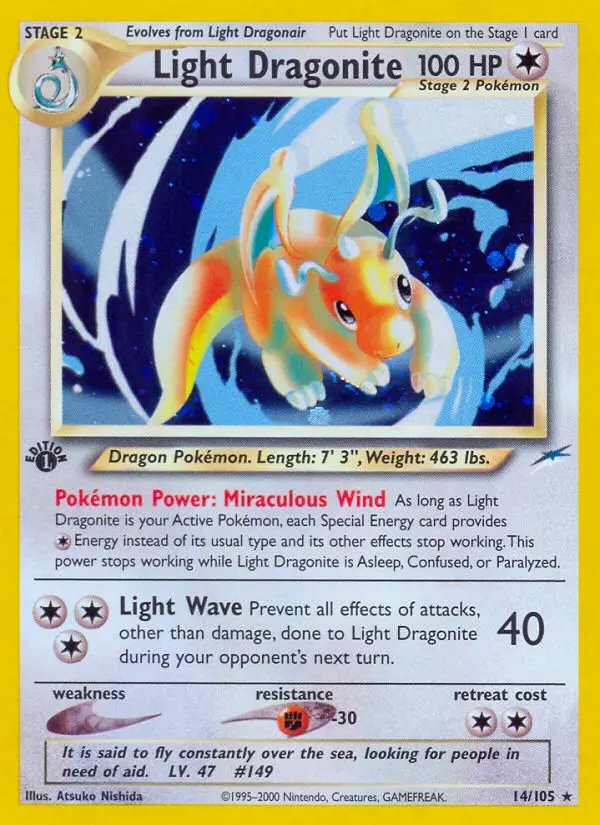 Light Dragonite (1st Edition) #14 — Neo Destiny (1st Edition)