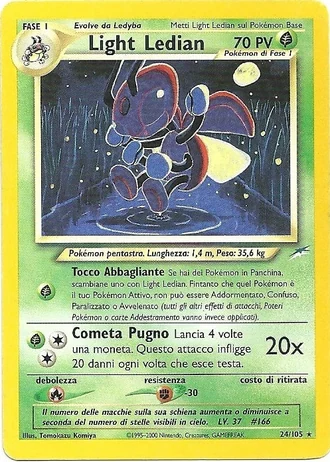 Light Ledian (1ª Edizione) #24/105 — Neo Destiny (1ª Edizione)