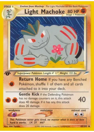 Light Machoke #49/105 — Neo Destiny