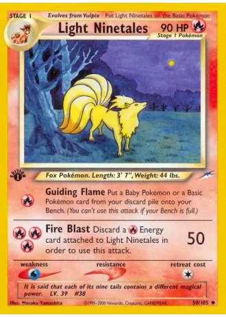 Light Ninetales (1st Edition) #50/105 — Neo Destiny (1st Edition)