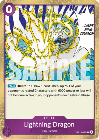 Lightning Dragon (OP15-077) — Adventure on Kami's Island (OP15-EB04)