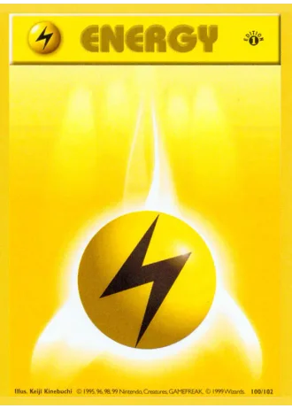 Lightning Energy #100/102 — Base Set