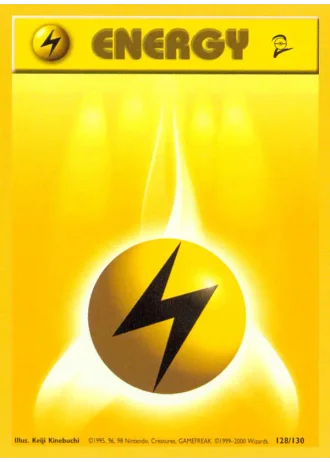 Lightning Energy #128/130 — Base Set 2