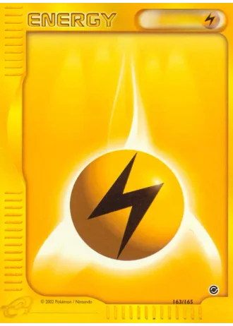 Lightning Energy #163/165 — Expedition Base Set