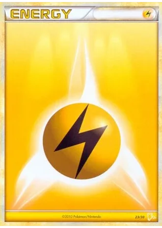 Lightning Energy #23 — HS trainer Kit (Raichu)