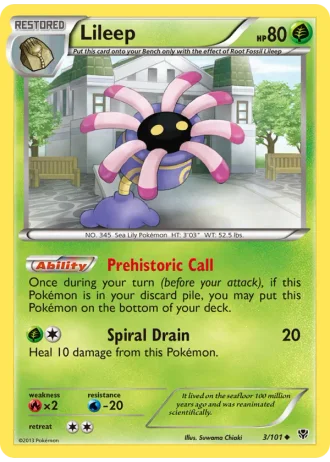 Lileep #3 — Plasma Blast
