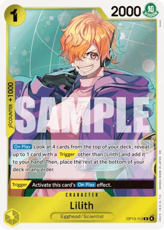 Lilith (OP13-113) — Carrying on His Will (OP13)