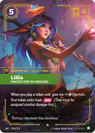 Lillia, Protector of Dreams #058/219 — Unleashed