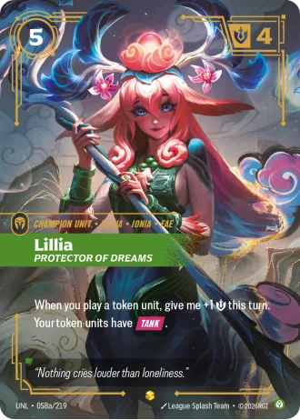 Lillia, Protector of Dreams #058a/219 — Unleashed