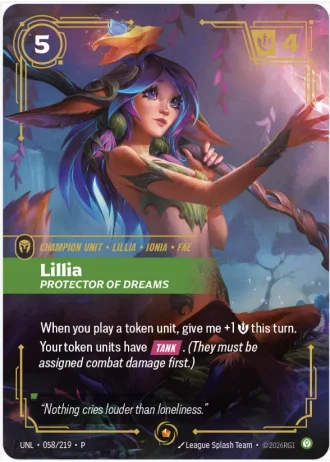 Lillia, Protector of Dreams #058/219 — Organized Play Promos