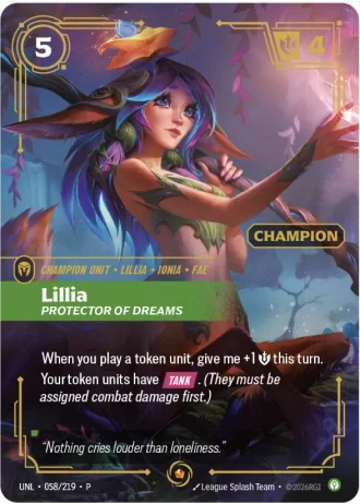 Lillia, Protector of Dreams (Champion) #058/219 — Organized Play Promos