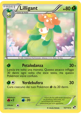 Lilligant #10 — Nero e Bianco