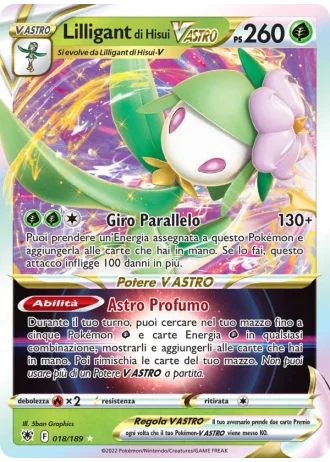 Lilligant di Hisui V ASTRO #018/189 — Lucentezza Siderale