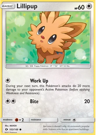 Lillipup #103/149 — Sun & Moon