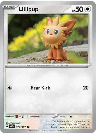 Lillipup #170/197 — Obsidian Flames
