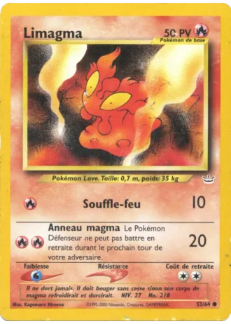 Limagma (première édition) #53/64 — Neo Revelation (1ère Édition)