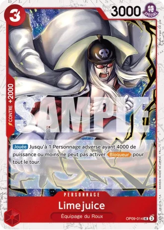 Limejuice (OP09-014) (Alternative Art) — ONE PIECE CARD THE BEST vol.2 (PRB02)