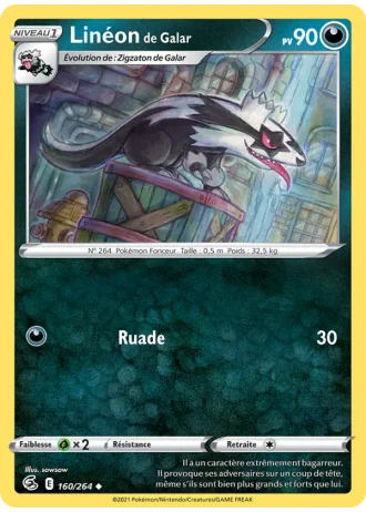 Linéon de Galar #160 — Poing de Fusion