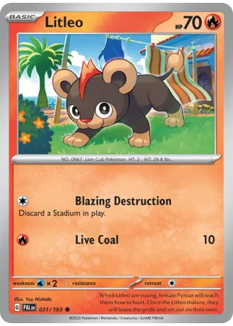 Litleo #031/193 — Paldea Evolved