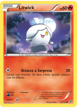 Litwick #21/135 — Uragano Plasma