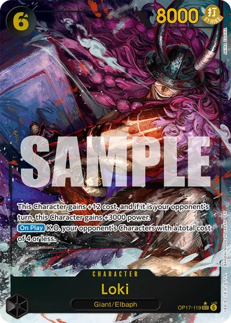 Loki (OP17-119) (Alternative Art) — The World's Strongest Warriors (OP17)
