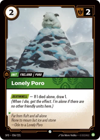 Lonely Poro #036/221 — Spiritforged
