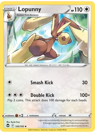 Lopunny #145/195 — Silver Tempest