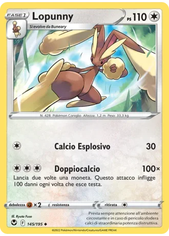 Lopunny #145 — Tempesta Argentata