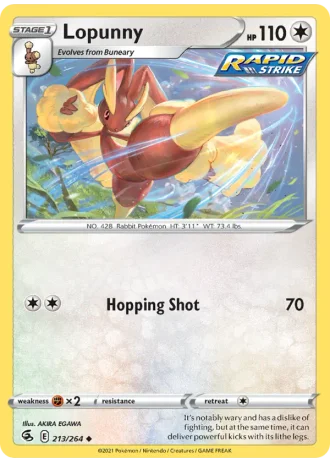Lopunny #213 — Fusion Strike