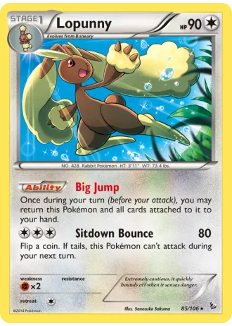 Lopunny #85/106 — Flashfire