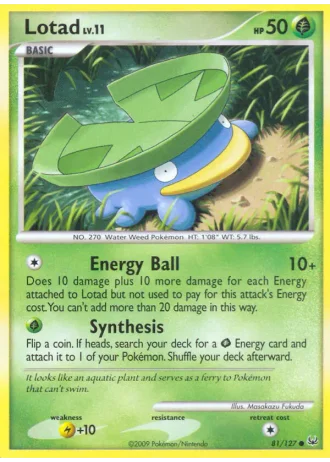 Lotad #81 — Platinum