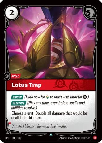 Lotus Trap #013/219 — Unleashed
